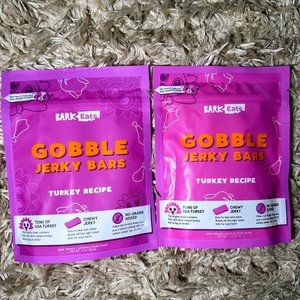 Bark Box - Bark Eats - Dog Treat Bundle - Gobble Jerky Bars - Turkey Recipe